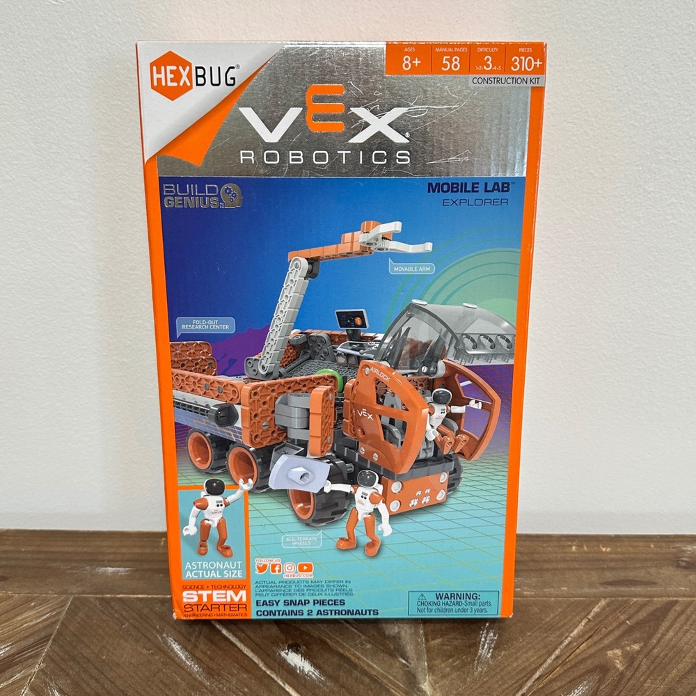 NEW Hexbug VEX Robotics Mobile Lab Explorer Construction Kit Space Toy STEM